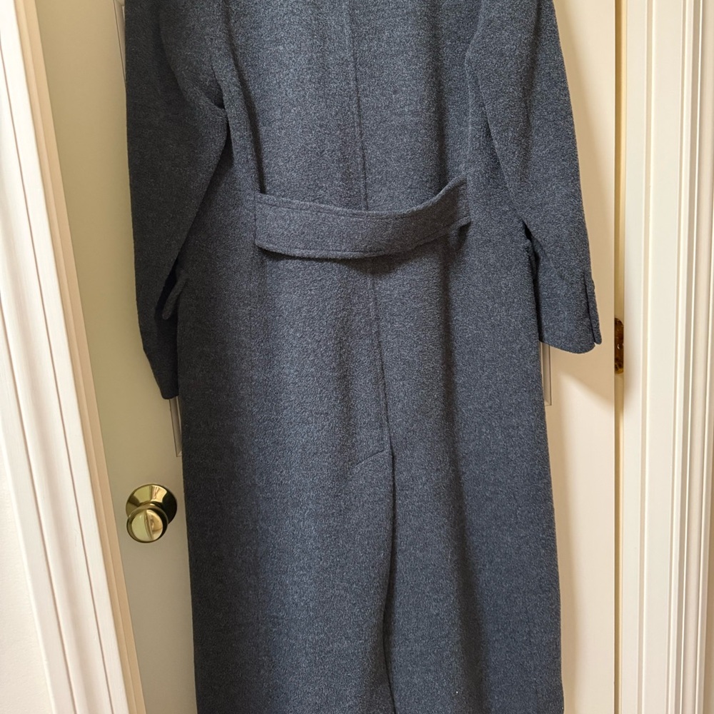 Burberry full length wool coat.